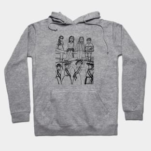 On Her Shoulders (Pencil Version) Hoodie